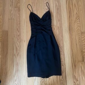 Barney’s Rag and Bone silk mini Elegant Black Spaghetti Strap Dress